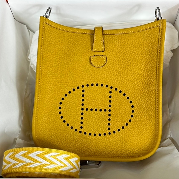 【エルメス HERMES】エブリンアマゾンTPM トリヨンクレマンス トレンチ サンイエロー シルバー金具 (100%マシン)